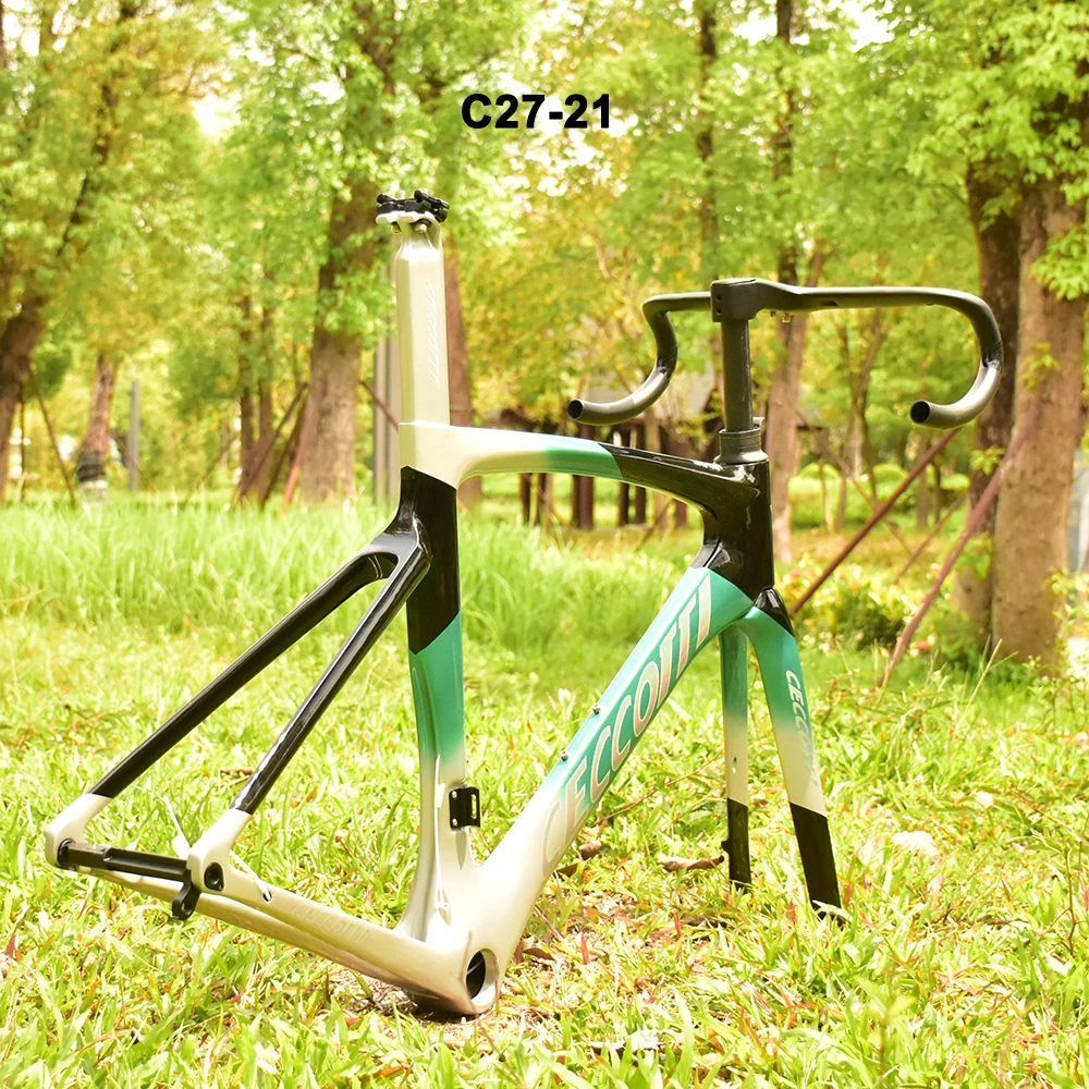 CECCOTTI-Карбоновая рама шоссейного велосипеда дисковый тормоз макс. 700 x 30C полный