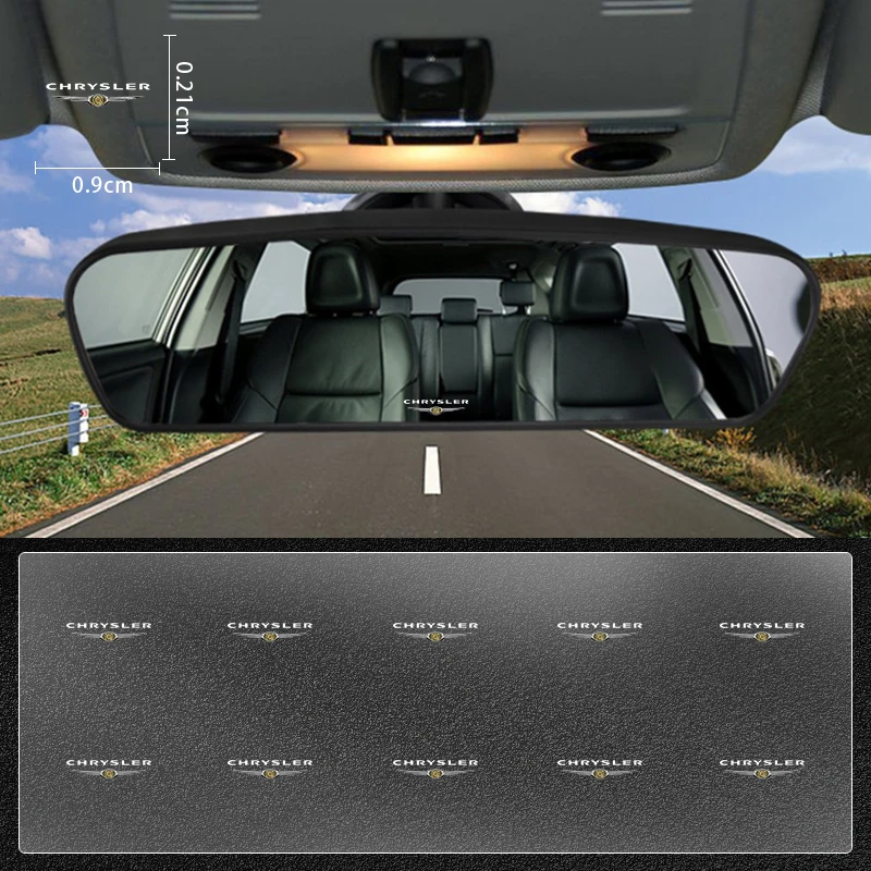 Зеркало заднего вида с широким углом обзора и наклейкой для Chrysler 300 300C Pacifica PT Cruiser Sebring Aspen Country on.