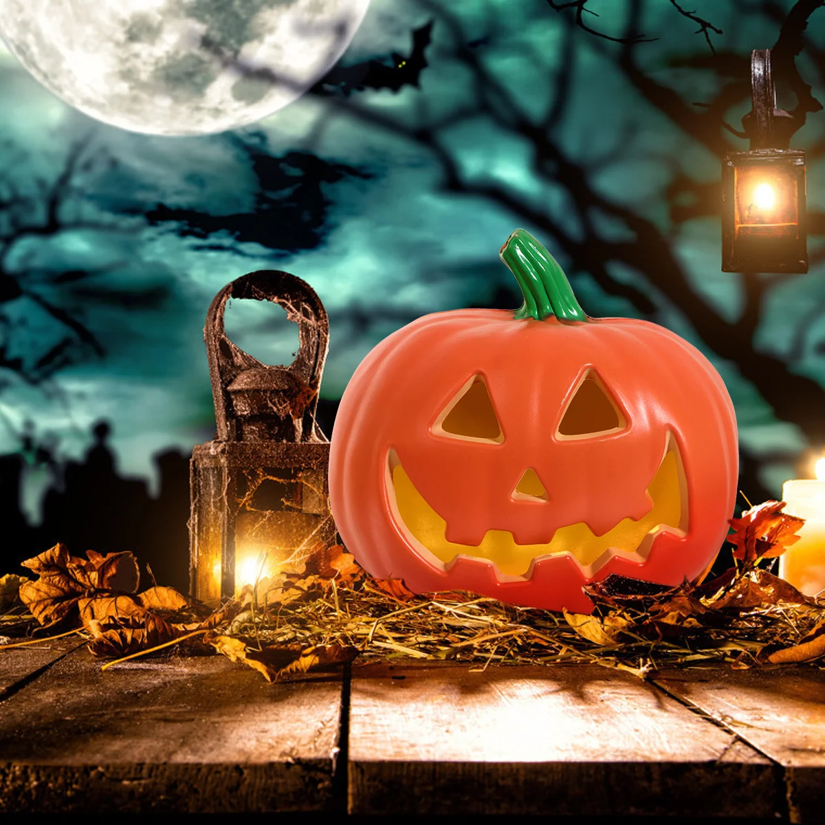

1pc Pumpkin Lantern Pumpkin Party Favor Ornament Pumpkin Lighted Pumpkin
