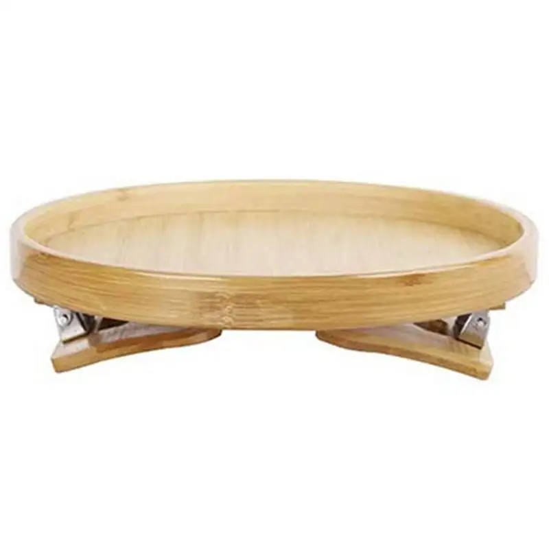 

Sofa Side Tables Tray Natural Wooden Sofa Armrest Clip-On Tray Sofa Arm Clip Table Armrest Tray Table For Eating And Drink