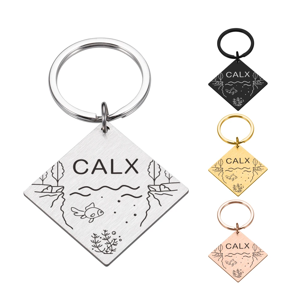 

Персонализированная идентификационная бирка для кошек и собак, брелок с гравировкой имени питомца, идентификационная бирка для кошек, щенк...