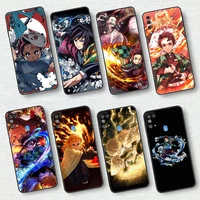 anime cartoon demon blade case for samsung galaxy a50 a10 m31 a70 a30 a20e a40 a10s m30s m51 f42 5g black soft phone cover
