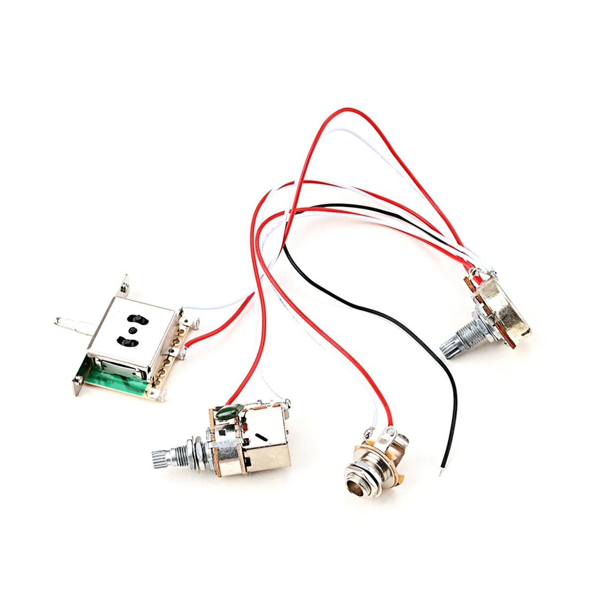 

Guitar Wiring Harness Set Prewired 500K 1T1V 3-Way Push Pull Switch Wiring Harness Volume Tone Control Wiring Harness