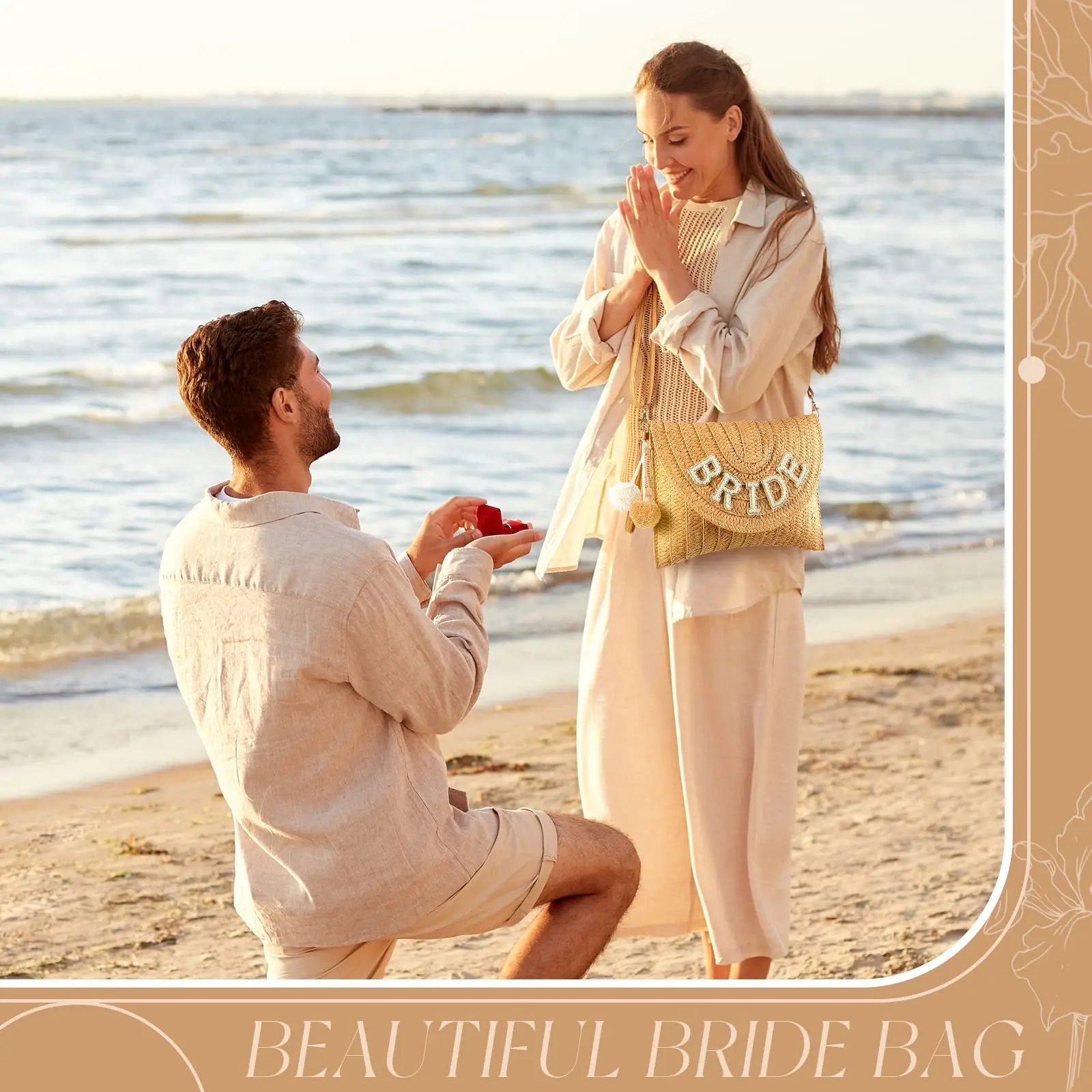 Соломенная Сумка на плечо для невесты плетеный кошелек-конверт с жемчугом