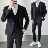 boutique 5xl blazer vest trousers single and double breasted italian elegant fashion business formal casual gentleman suit