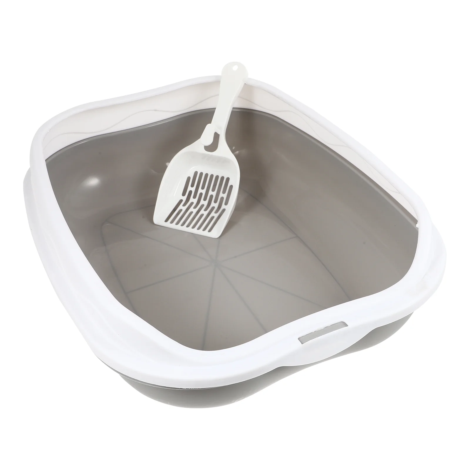 

Cat Litter Box Kitten Training Potty Basin Pp Anti-Splashing Toilet Pet Plastic Quarterly breeding