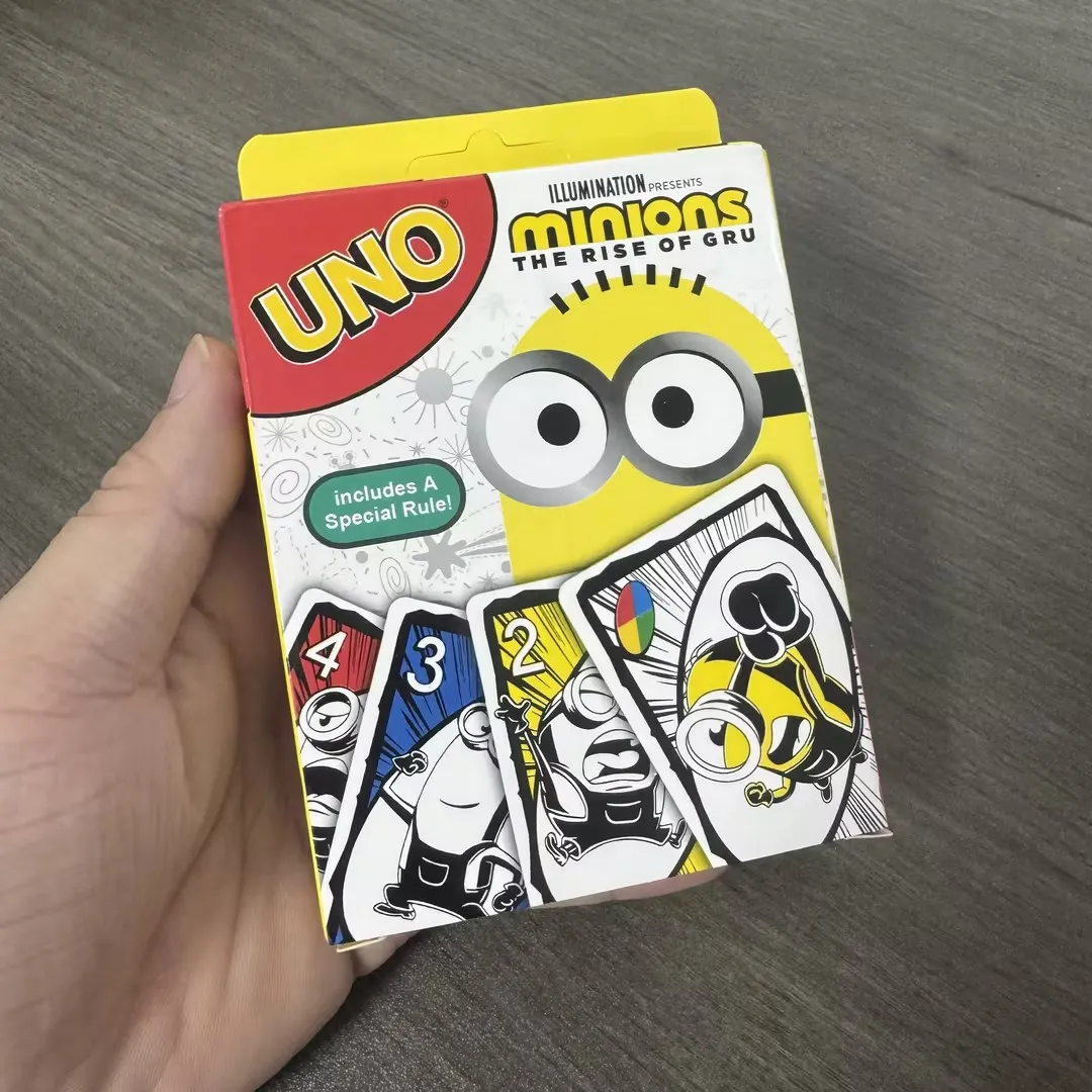 Карточная игра UNO настольные игры с миньонами карты семейные развлечения для