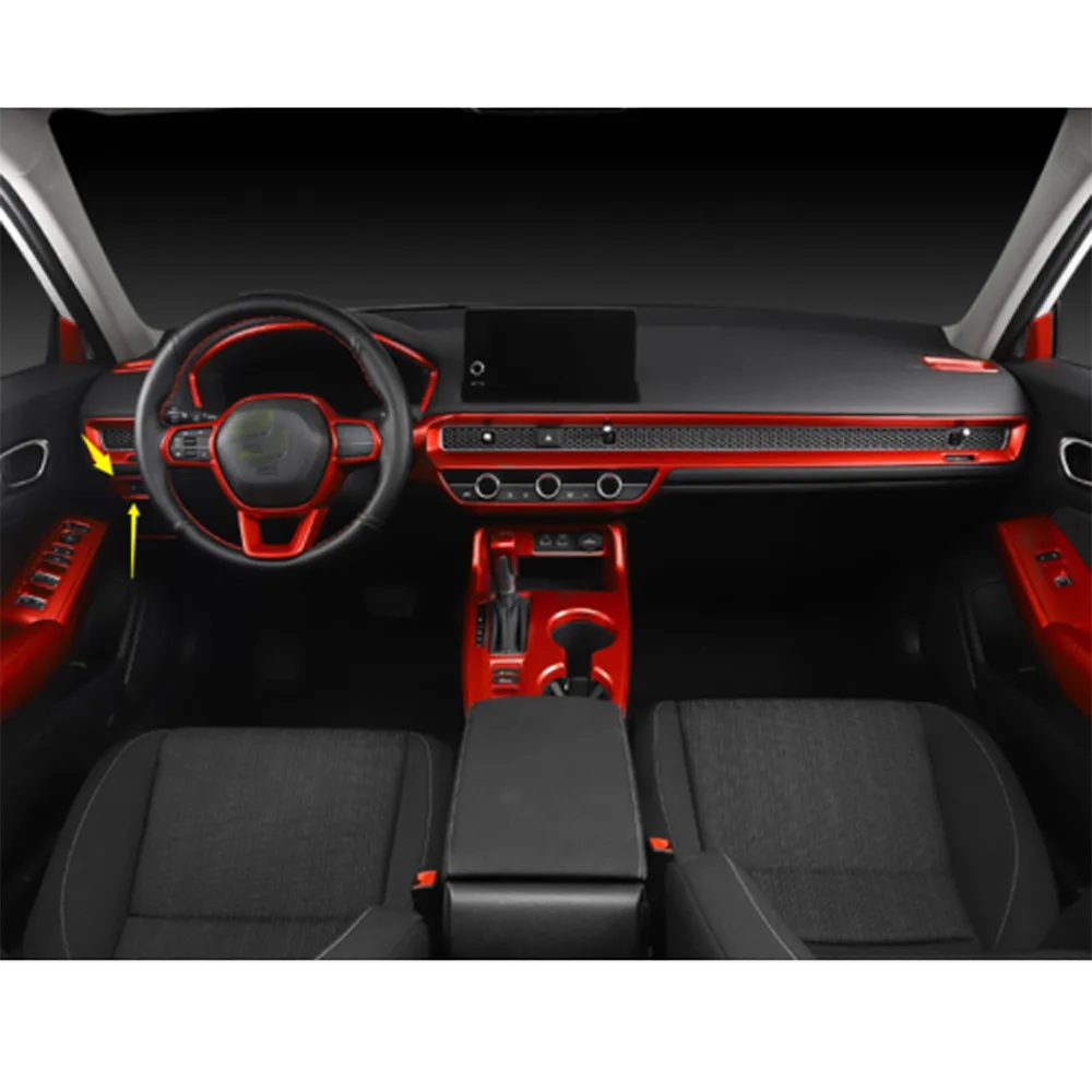 

Накладка кнопки управления для Honda Civic 11th 2022 Up матовая красная функциональная накладка кнопки управления оптом