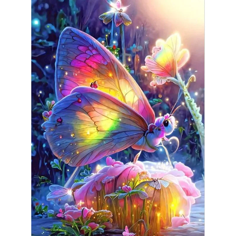 

Sunature AB Diamond Painting Art Full AB Square Round Drills Butterfly Diamond Painting Kits (6-10 AB Colors)