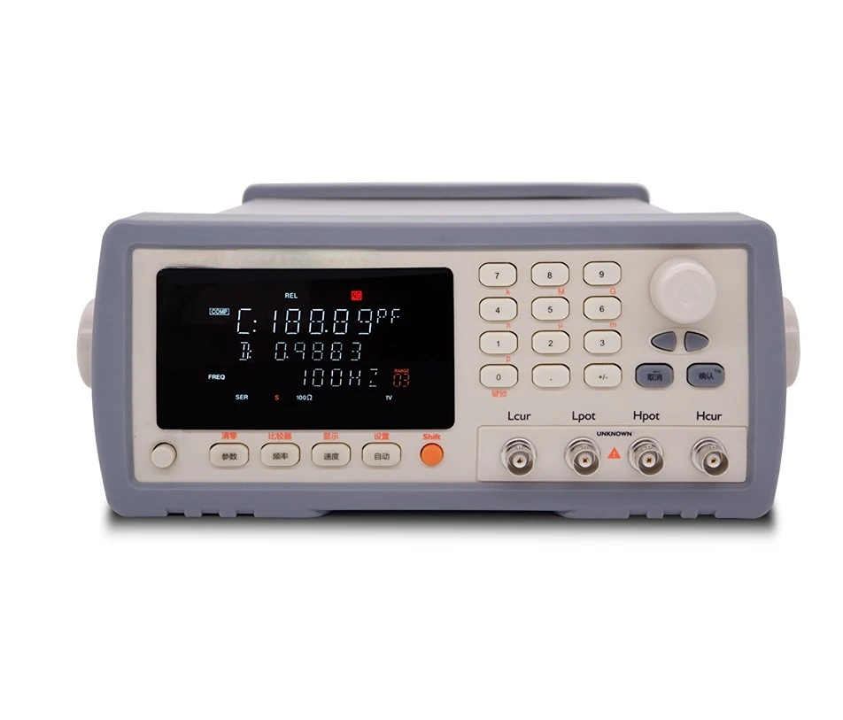 

AT810D VFD DISPLAY 100Hz-10kHz 0.01V 0.3V 2.00V 0.1% ACCURACY DIGITAL LCR METER