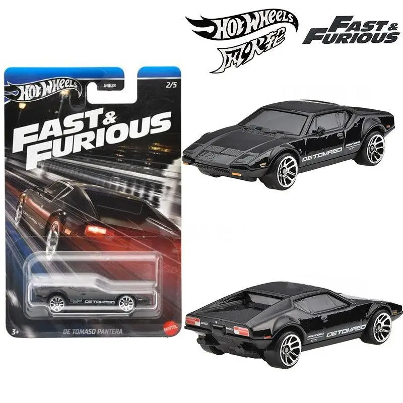 Фото Коллекционная модель автомобиля Hot Wheels Fast & Furious Silver Series: персонажи-злодеи, литая под давлением, масштаб 1:64, с графическим дизайном, подарок №4