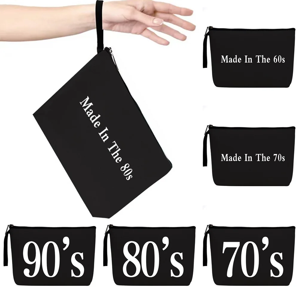 

Makeup Bag Period Print All-match Travel Outdoor Women Cosmetic Bag Portable Organizer Lady Make Up Case Pencil Cases Handbag