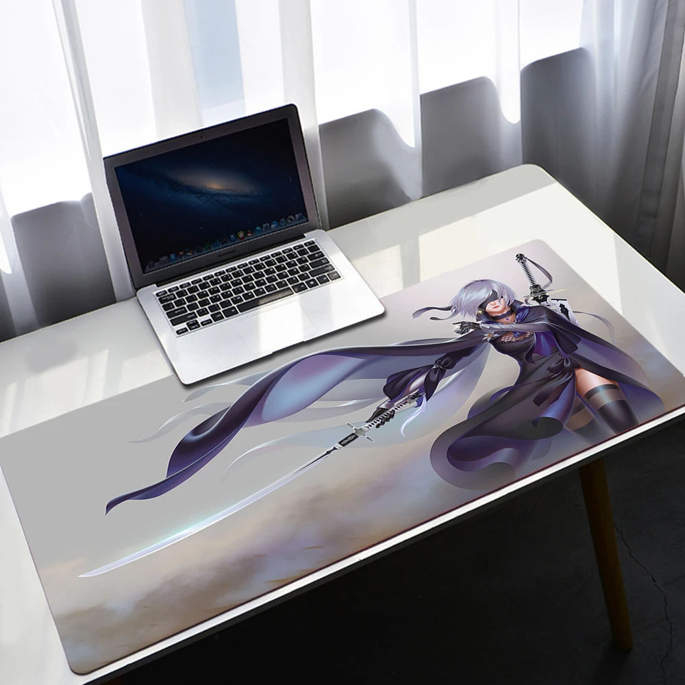 

Table Pads Mouse Pad Desk Protector Anime Mousepad Gaming Accessories Rubber Mat NieR Automata Mouse for Computer Mausepad large