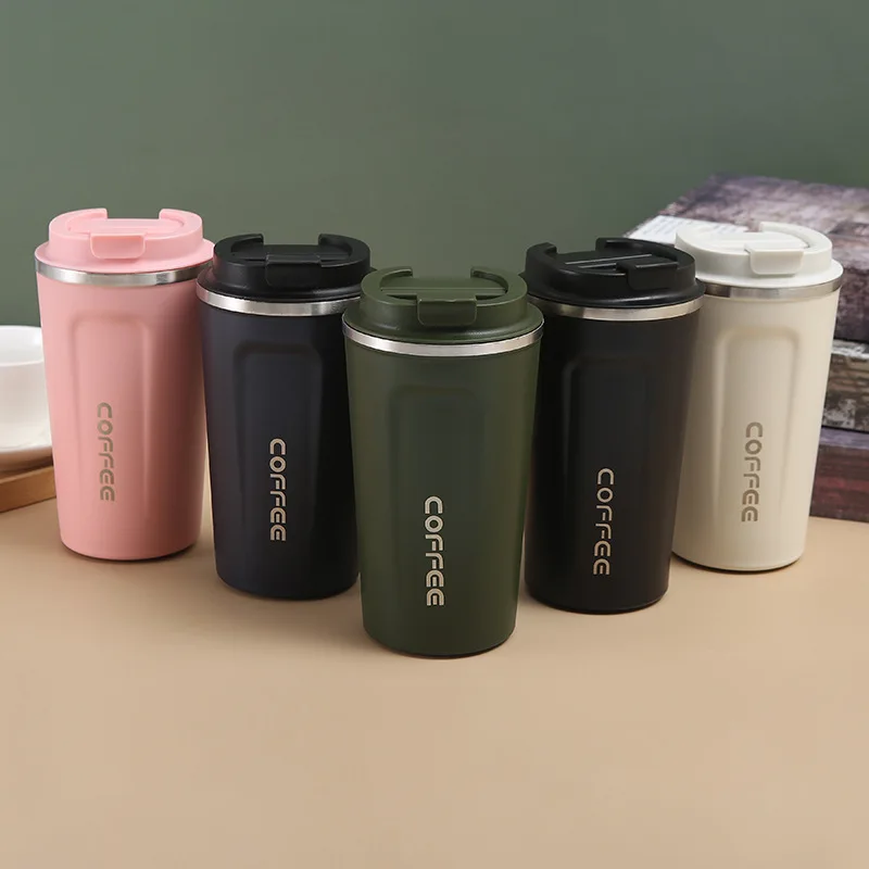 

O40 Double Stainless Steel Coffee Thermos Mug 380/510ml Multi Purpose Portable Cup Leak-proof Car Travel Thermos Mug