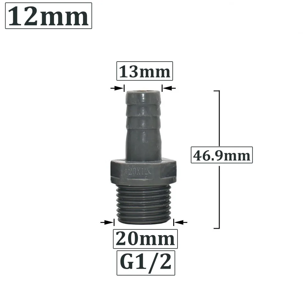

Соединитель для шланга WZCWJNLGM, серый, ПВХ, 20 мм, G1/2", 8/10/12/16 мм
