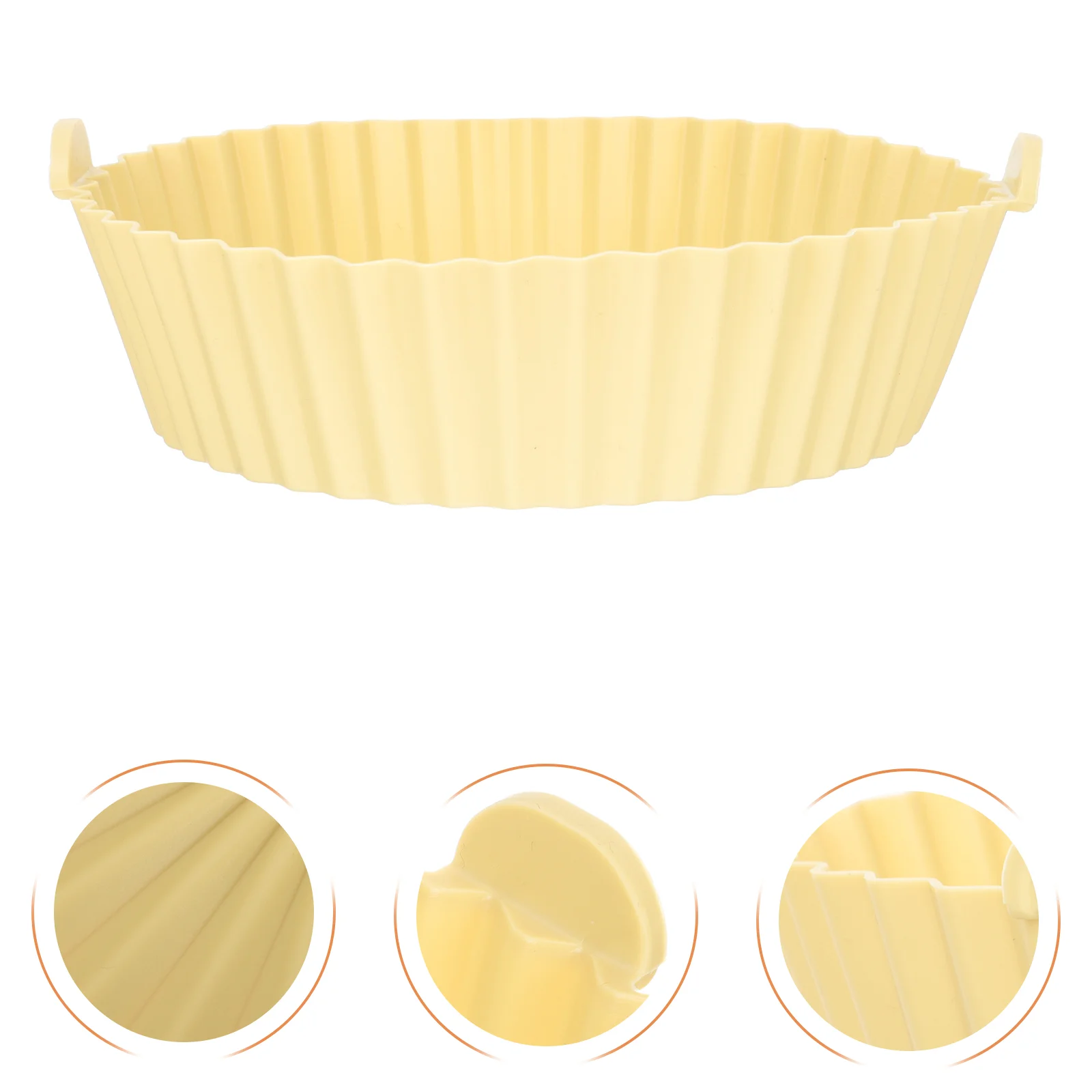 

Fryer Air Silicone Liners Basket Liner Pot Paper Baking Steamer Reusable Mat Oven Parchment Nonaccessories Stick Mats Tray Round
