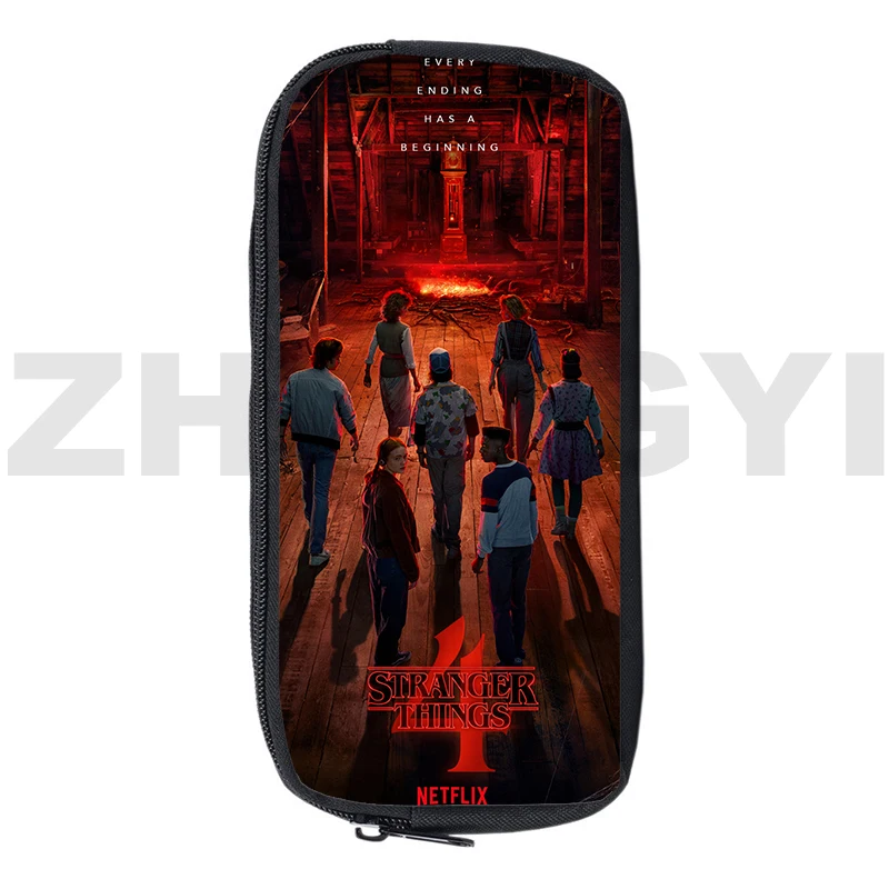 

Anime Stranger Things Season 4 Pencil Case Examination Dedicated Pencil Pouch Trend Cosmetic Cases Kids Boys School Supplies
