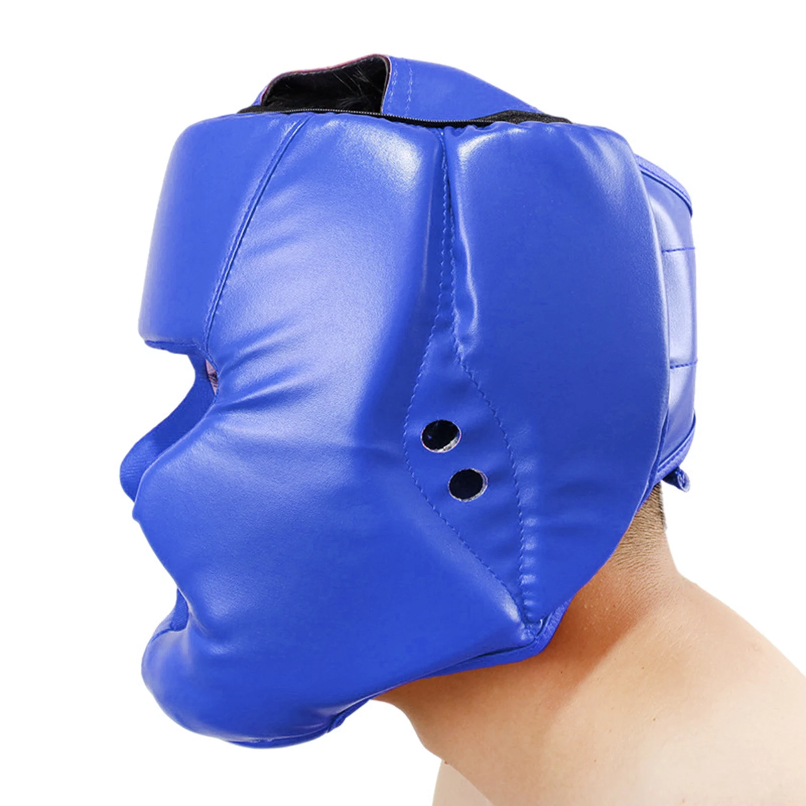 

New Free Size Muay Thai Boxing Taekwondo MMA Helmet Head Protector Karate Sparring Kickboxing Protective Headgear