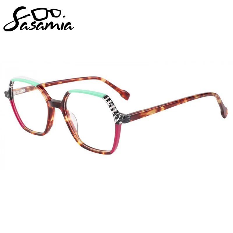 

SASAMIA woman eyeglass frame frame glasses Acetate Rectangle glasses Unisex reading glasses optic glasses frame myopia