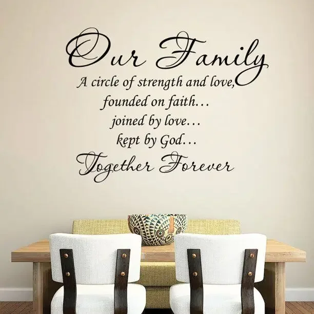 Украшение для дома гостиной наклейки на стену стены нашего семьи полная сила и