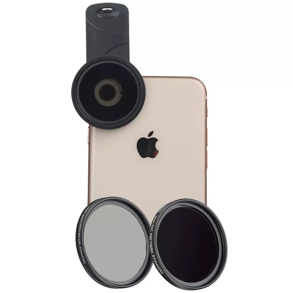 

2022,2 в 1 качественные универсальные поляризационные линзы для камеры нейтральной плотности ND CPL фильтры для смартфона