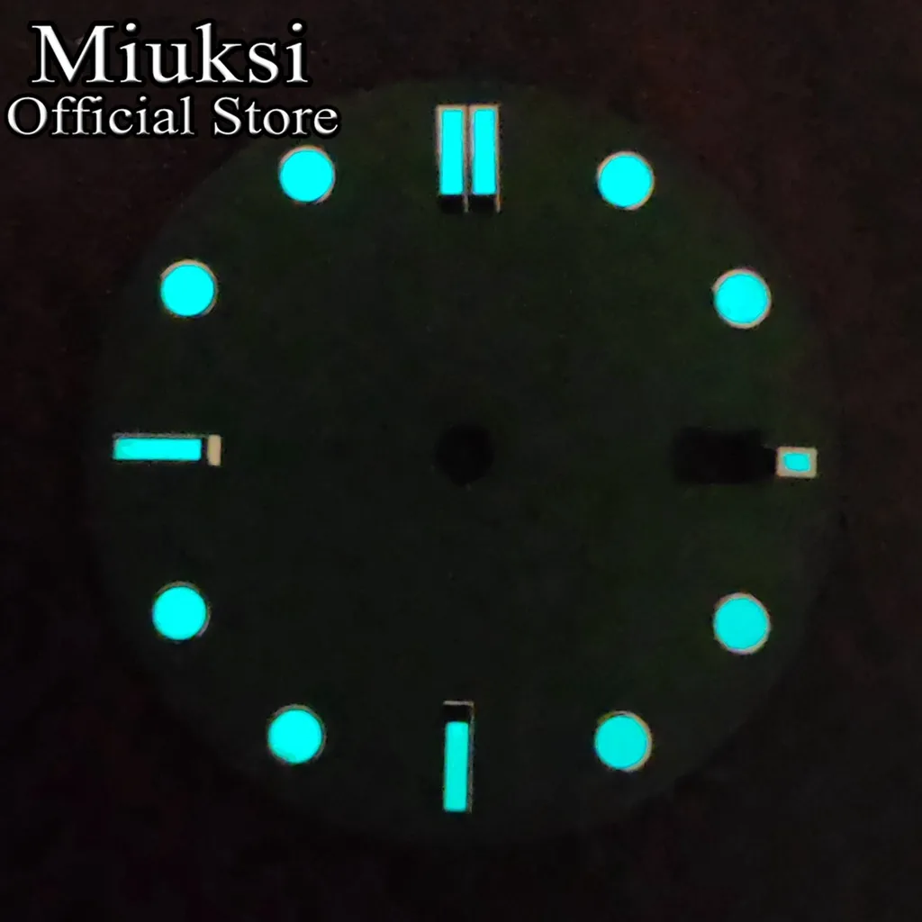 Miuksi 32 мм черный синий зеленый белый стерильный циферблат часов светящийся