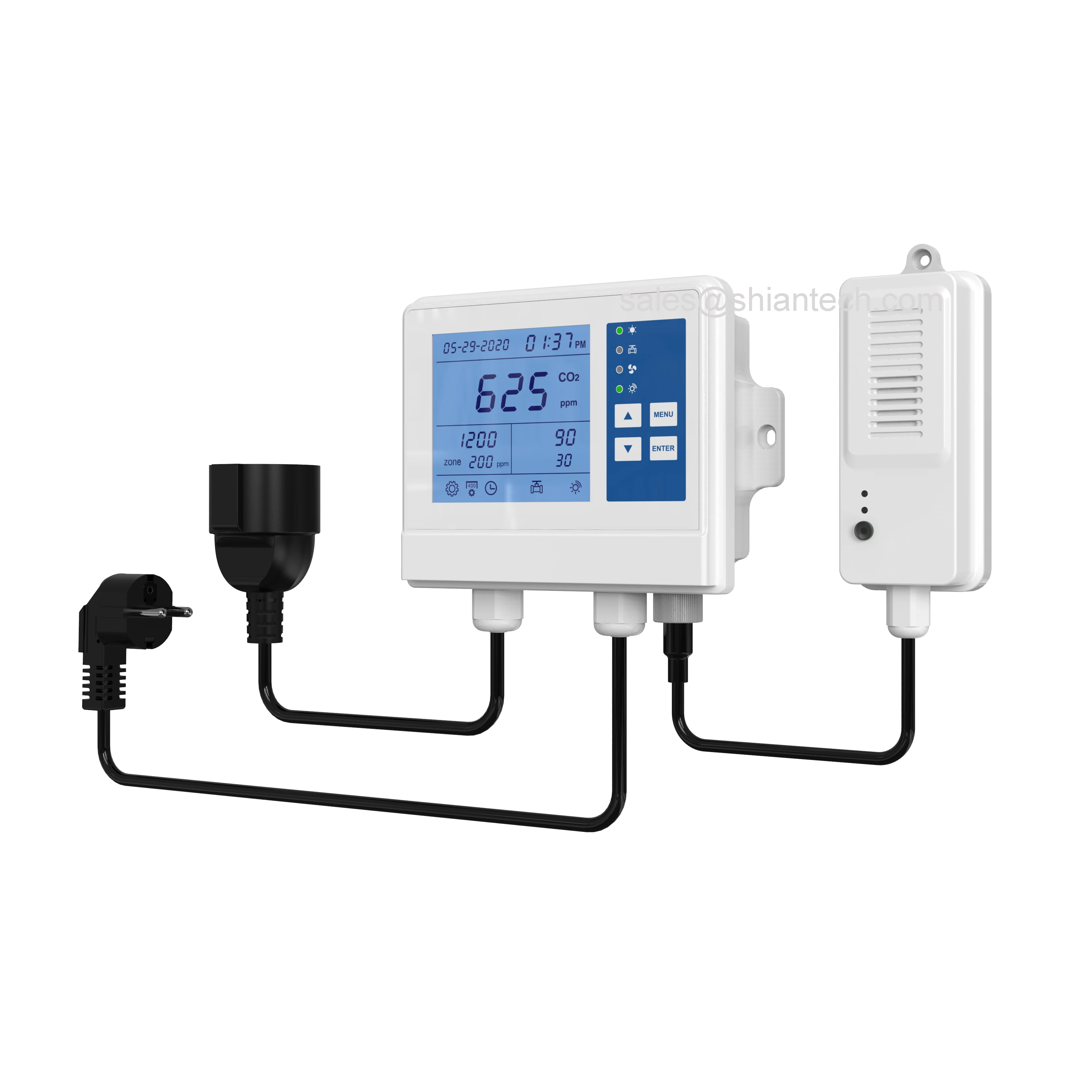 

Тепличный регулятор CO2 для гидропоники, контроллер co2 для выращивания конопли для увеличения co2 ppm уровня, контроллер CO2