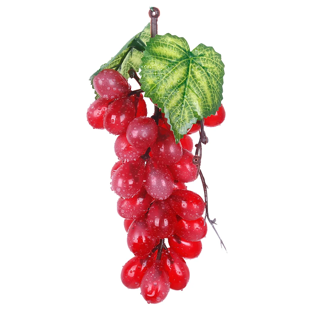 

10 PCS Wedding Props Rubber Grapes Fruit Toy Kids Household Pretend Play Fruit Lifelike Grapes