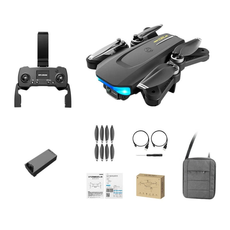 

LSRC LS-38 Four-Axis UAV Brushless GPS Positioning 4K HD Aerial Camera Automatic Return To Home Remote Control Aircraft Toy