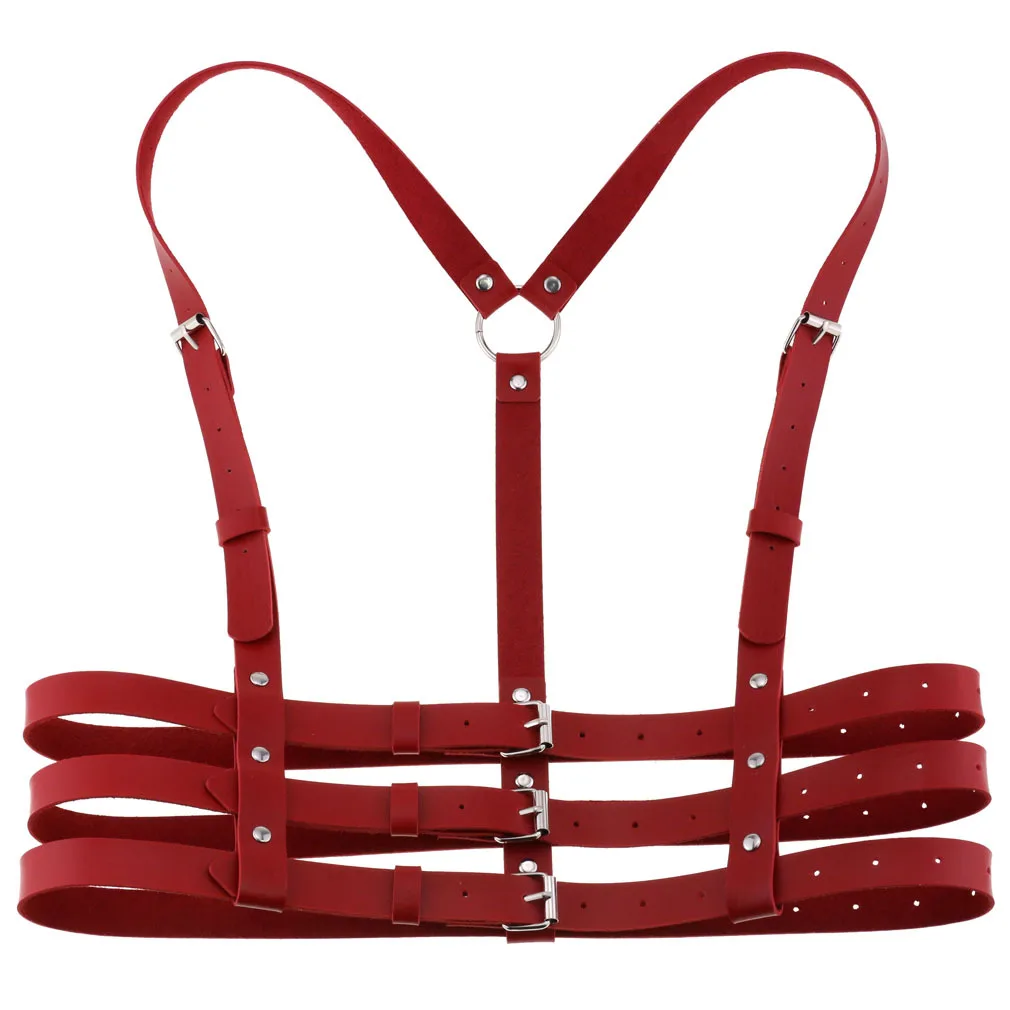 

Women Sexy Garters Pu Leather Women Body Bondage Cage Harness Waist Belt Straps Suspenders Goth Harajuku Belt