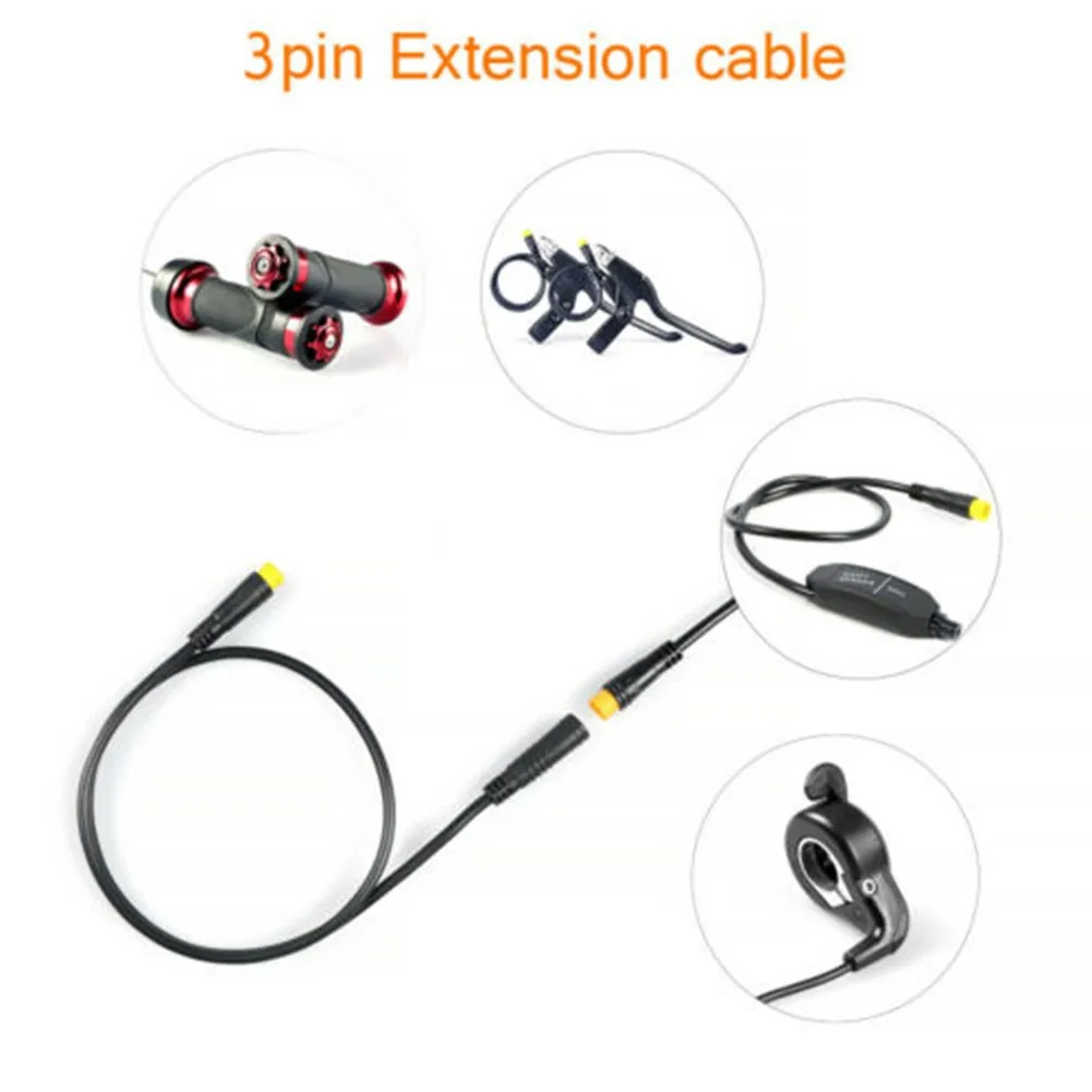 

EBike 3Pin Extension Cable For Bafang Brake Lever Gear Sensor Thumb Throttle Hydraulic Brake Sensor Component Part