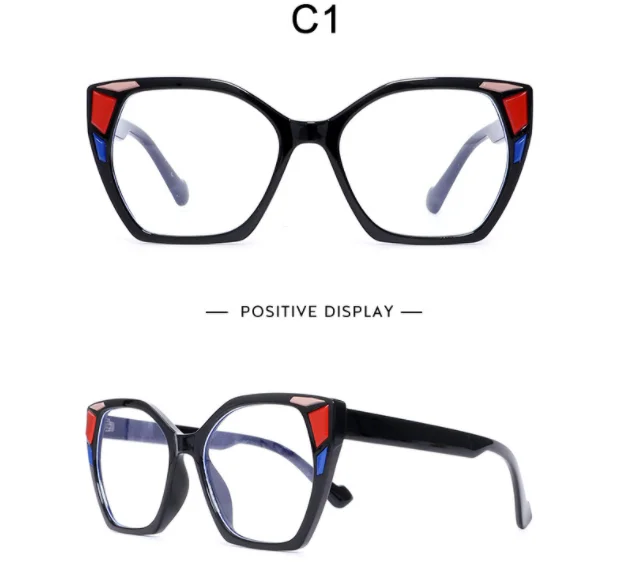 Очки с большим лицом меняющие цвет защитой от синего света модные солнцезащитные