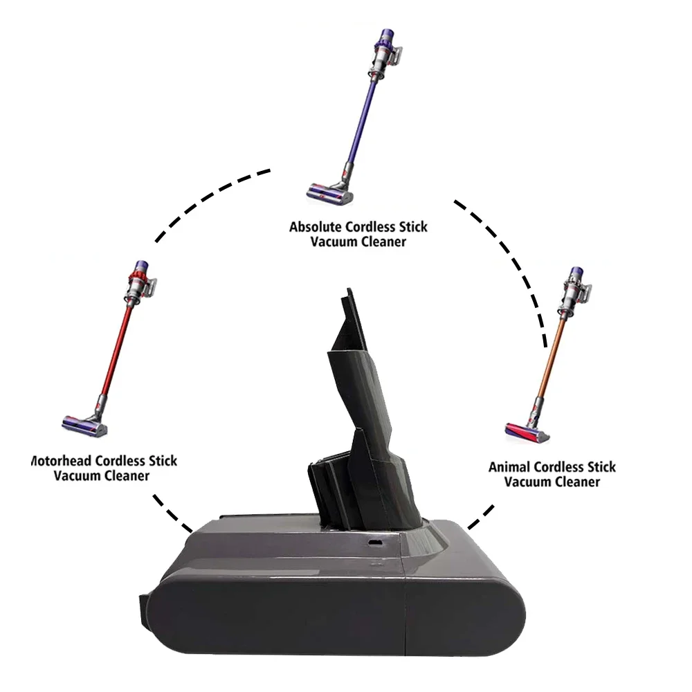 Аккумулятор 21,6 В для Dyson V7, 9800 мАч, литий-ионный, для пылесоса Dyson V7 Animal Pro, сменный. (art.: 3920d8a4efd0c) - 3920d8a4efd0c