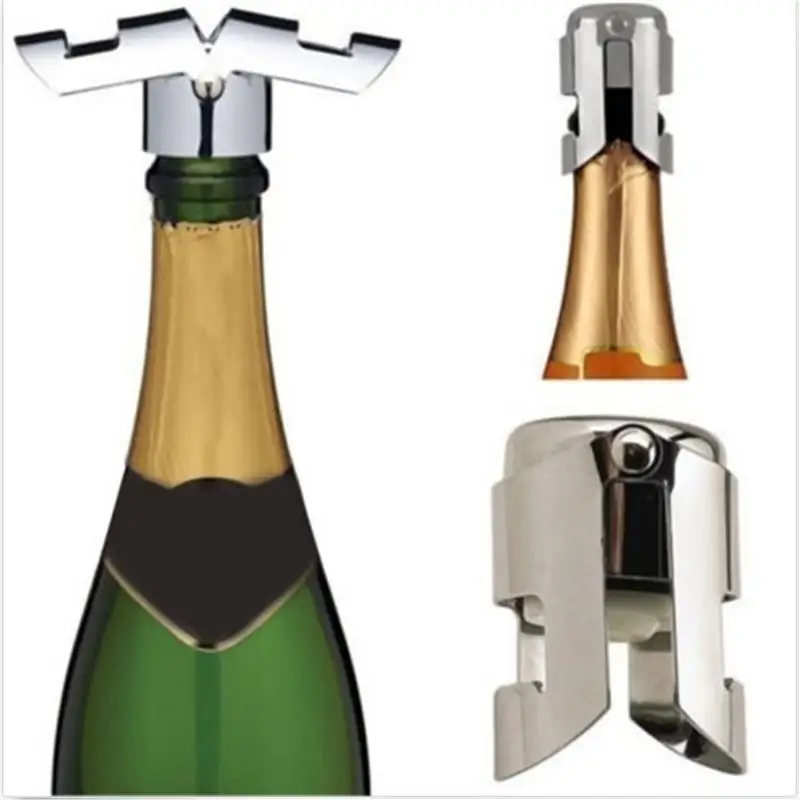 

Professional Stainless Steel Champagne Sparkling Wine Bottle Sealer Stopper