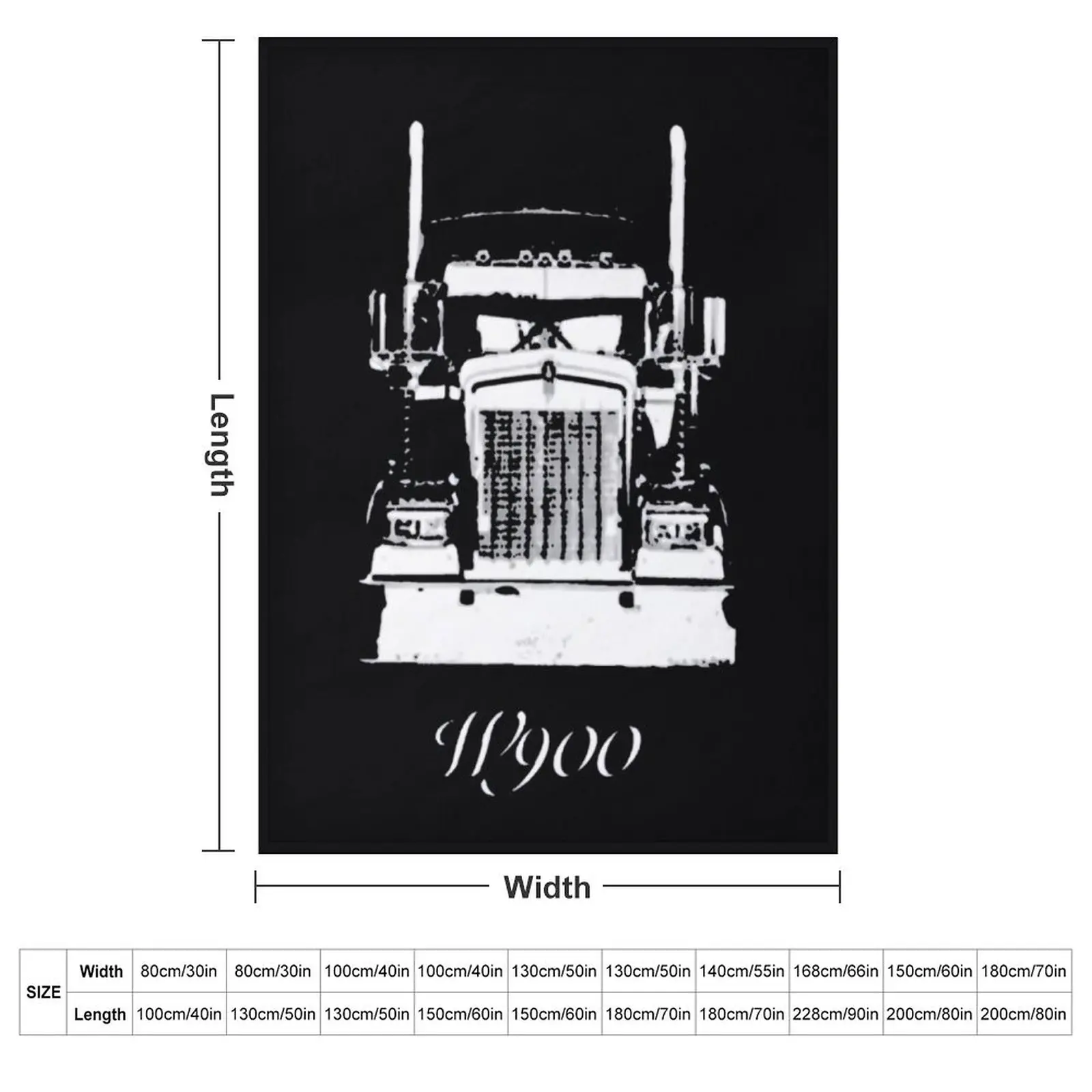 Kenworth W900 Гриль с видом изношенного цвета одеяло для детского одеяла роскошные