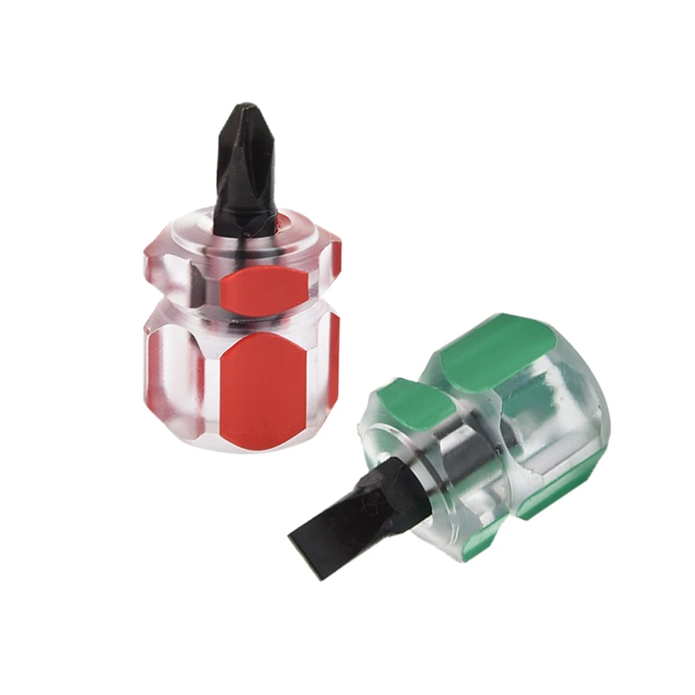 

2pcs Screwdriver Kit Set Flat Head /Cross-Head Screw Driver Transparent Handle Hand Tools Precision Screwdriver Repair Tools