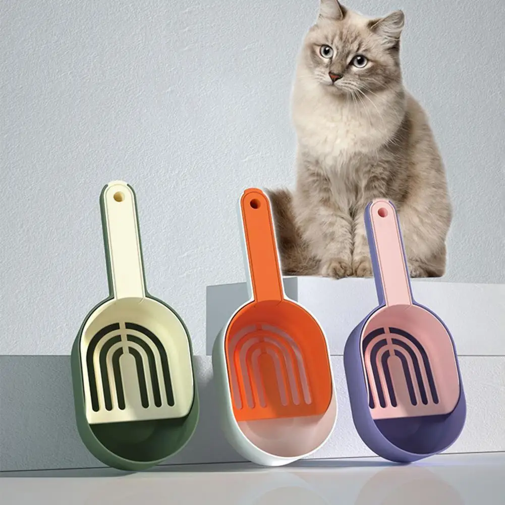 

Creative Beautiful Cat Litter Cleaning Shovels Pet Poop-Scoop Oversized Cat Litter Shovel Non-slip for Indoor And Outdoor