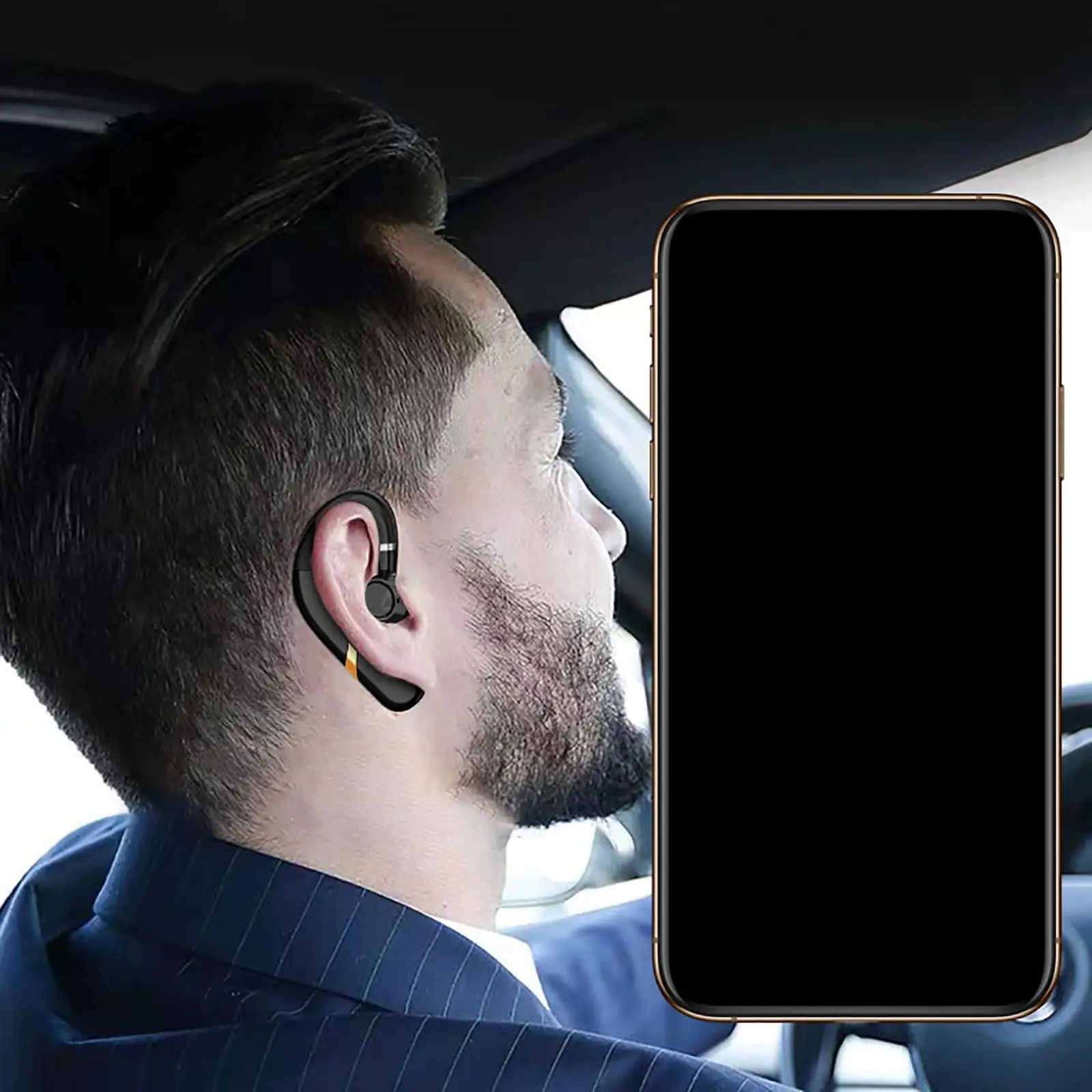Беспроводные Bluetooth-наушники x9 с микрофоном телефоны громкой связью ушной крючок