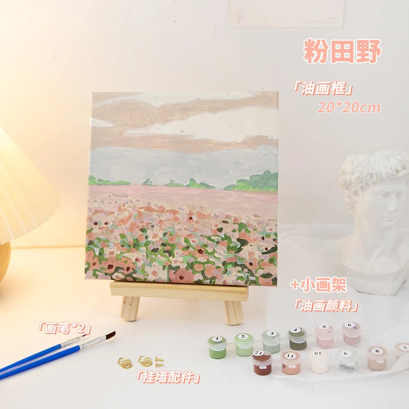 

3452Ann-Tulip diy digital oil painting oil painting acrylic flower painting explosion hand-filled landscape painting