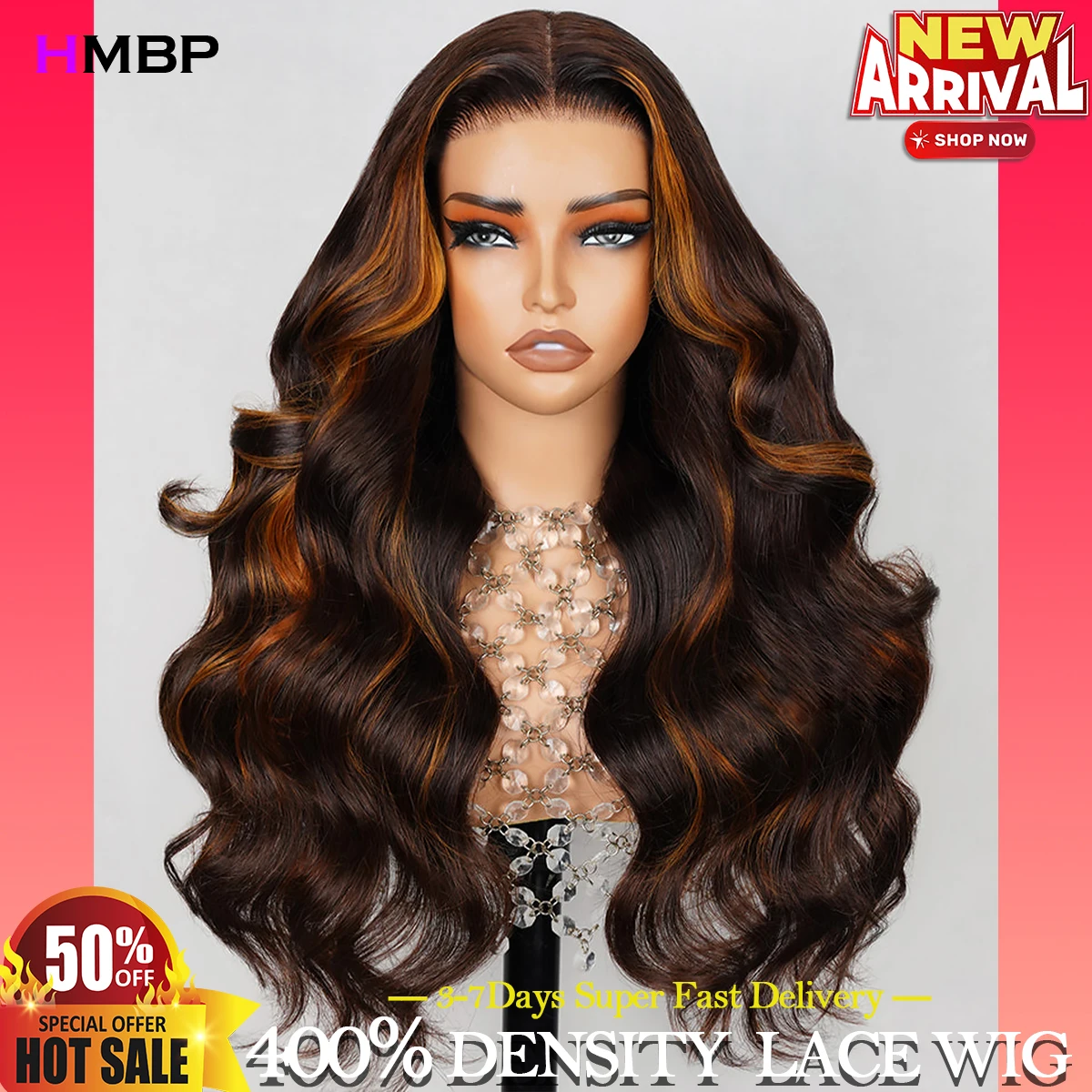 Парик из натуральных волос с эффектом омбре 13 х6 дюймов