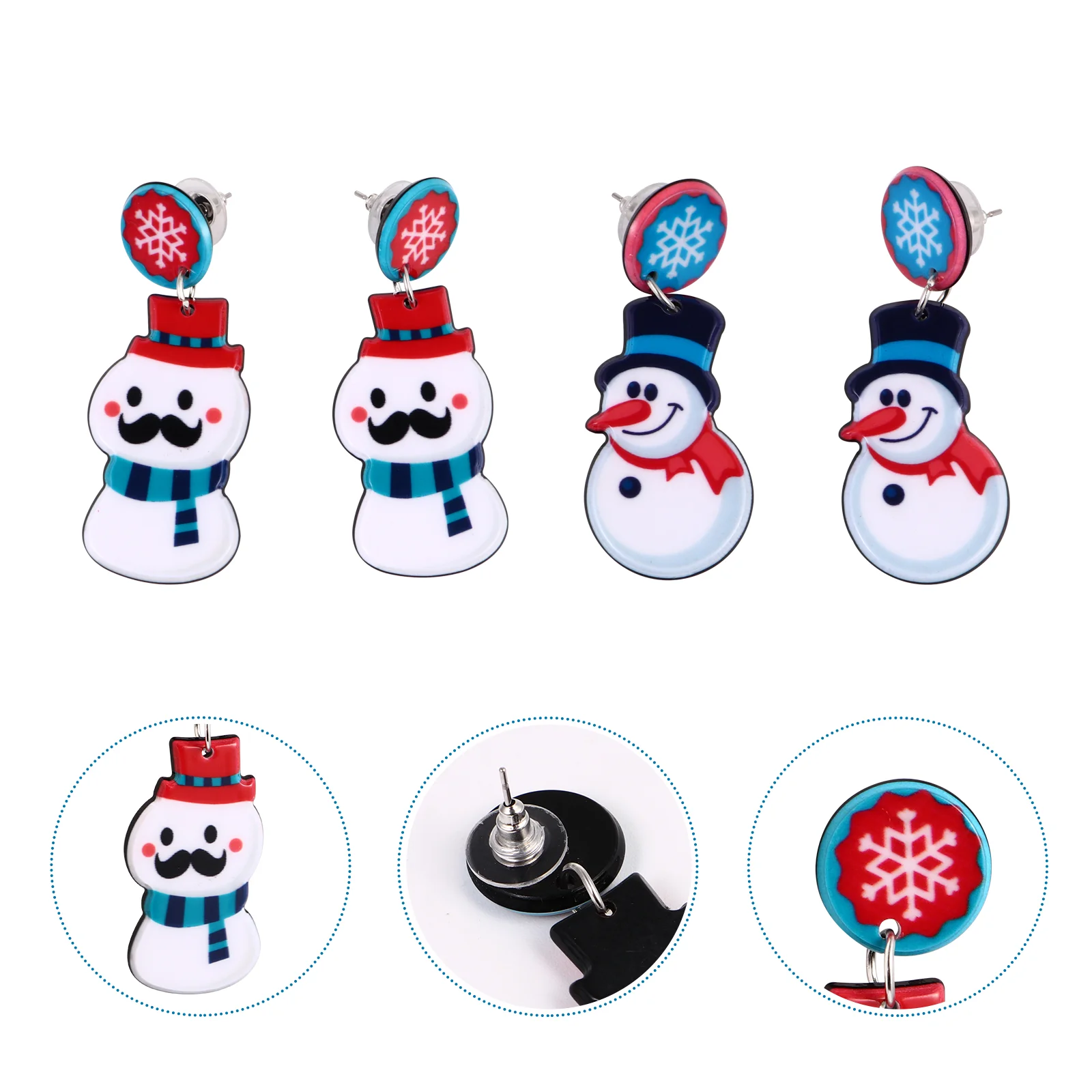 

Earrings Christmas Jewelry Alloy Holidayfemale Ear Style Gifts Gift Studfashion Lady Acrylic Set Dangle Earring Dropwoman Party