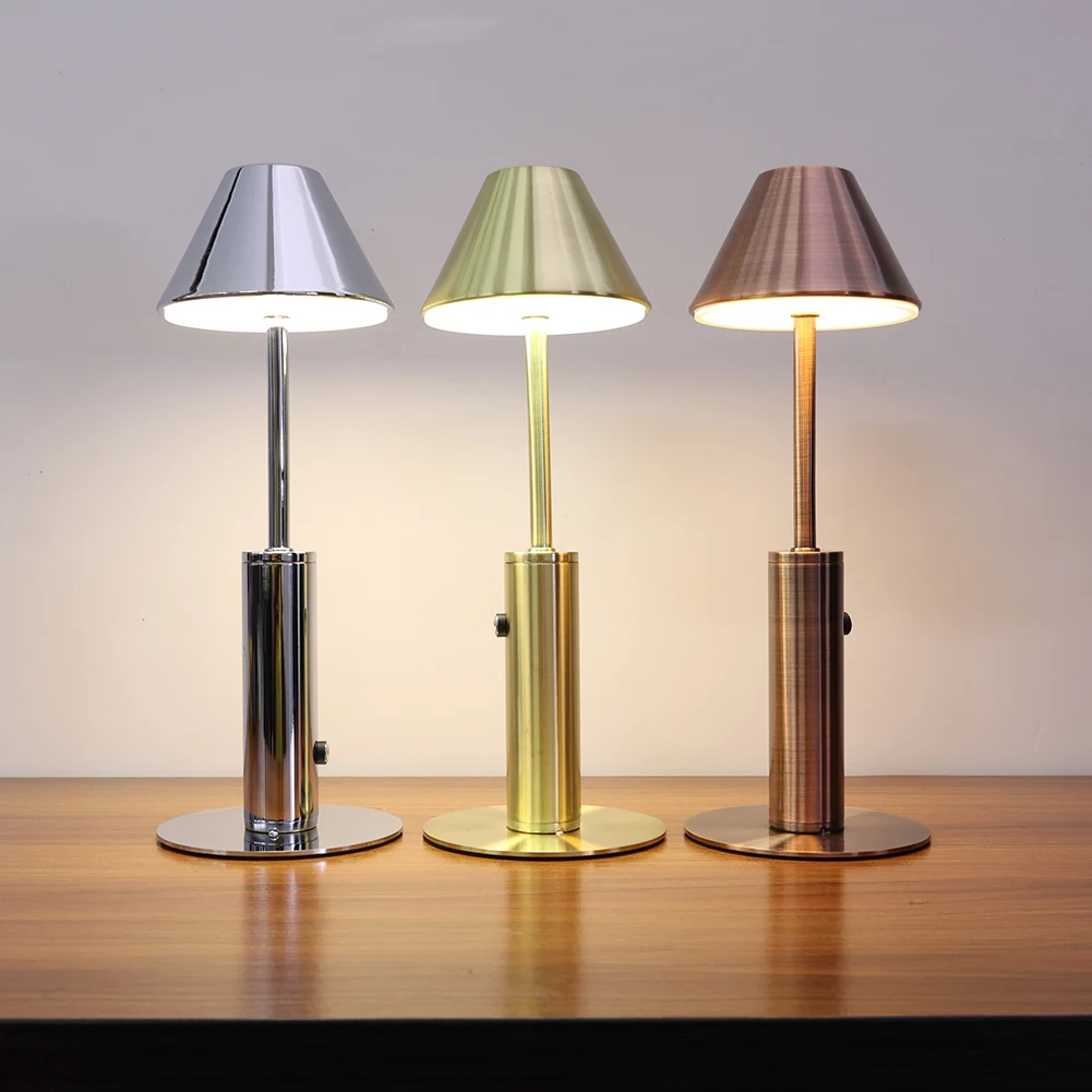 

Crystal Table Lamp Acrylic Decoratio Touch Dimming Desk Lamp LED Cordless Rechargeable Bedside Light Eye Protection Night Light