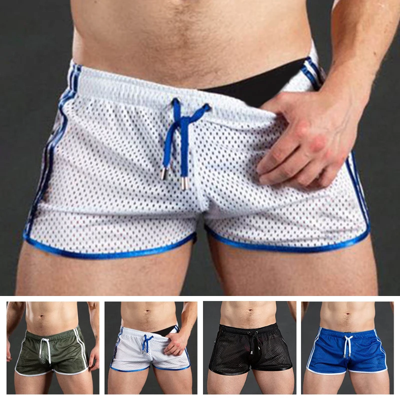 

Men's Shorts Fitness Bodybuilding Shorts Mens Mesh Breathable Quick Drying Fashion Casual Joggers Sportswear Sports Beach Trunks