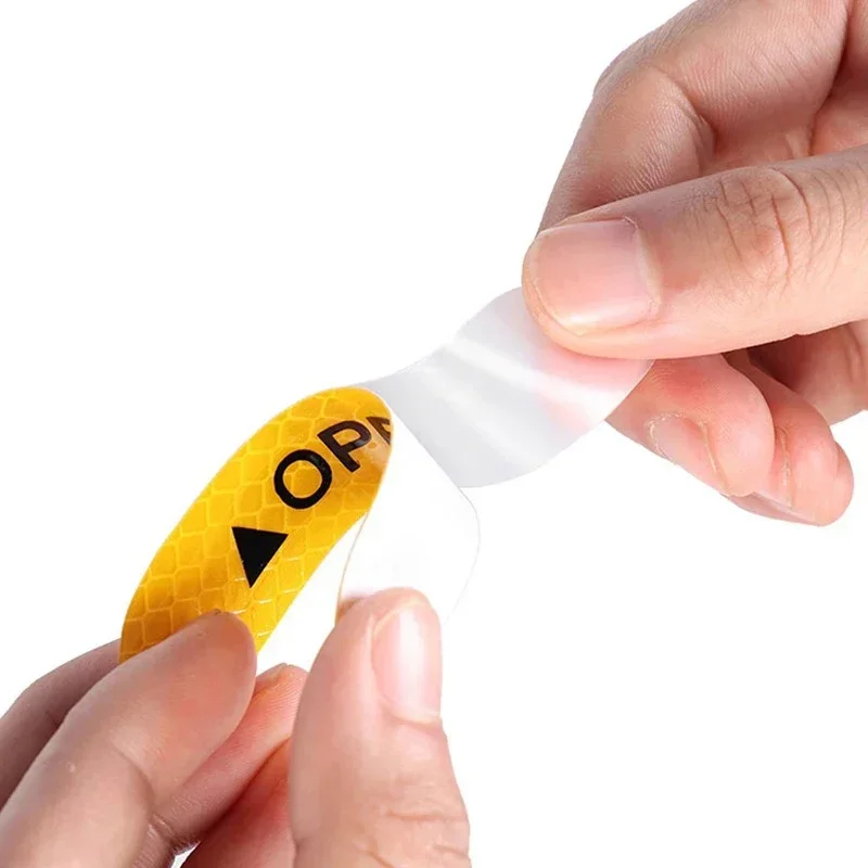 4 szt. Zderzak drzwi samochodu odblaskowe otwarcie ostrzegawczy pasek bezpieczeństwa samochód ciężarowy motocykl antykolizyjny blask ciemny