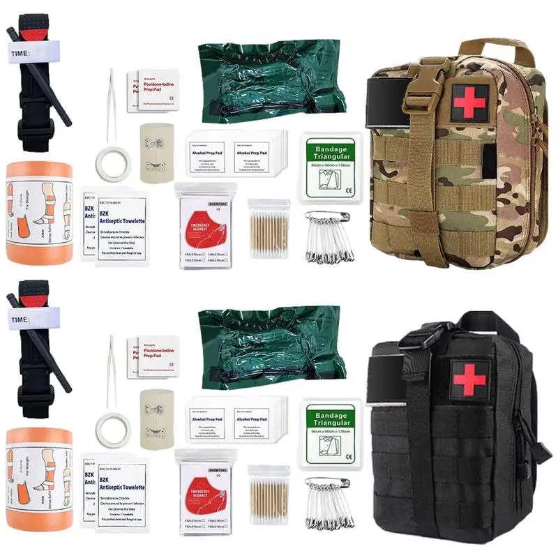 

Набор для первой помощи на открытом воздухе, водонепроницаемая медицинская сумка, поясной комплект, уличная сумка для охоты, кемпинга, альп...