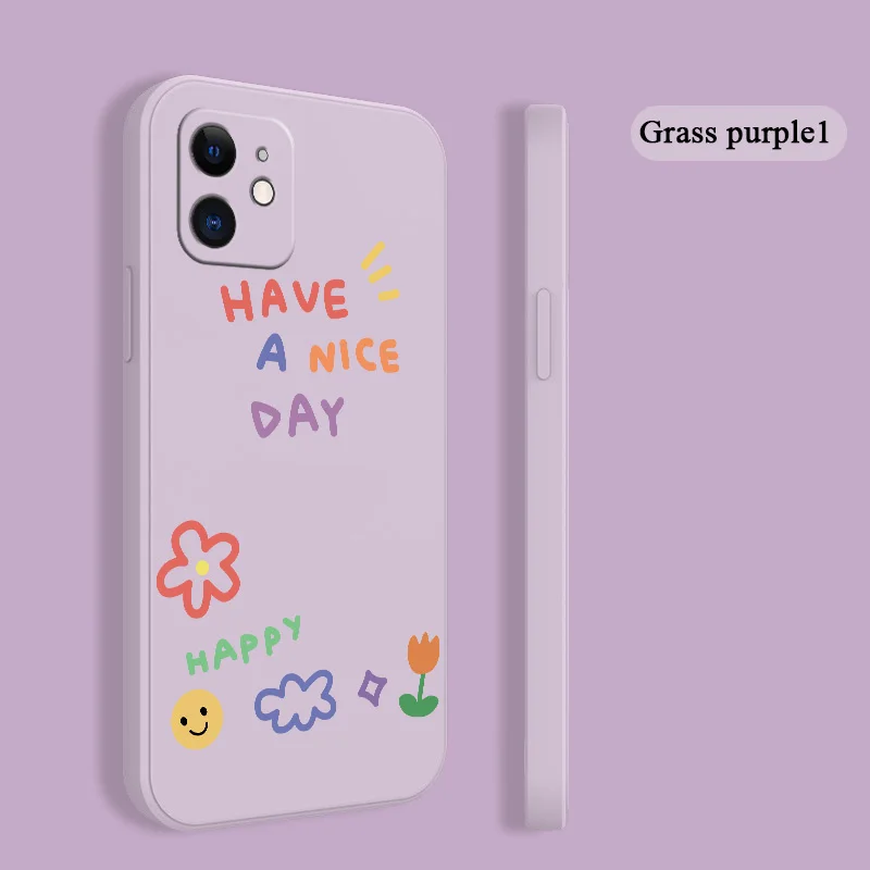 

NOHON phone Casing Soft Case For SAMSNUG NOTE 20 ULTRA 10 LUS LITE 9 8 happy day Luxury Straight Edge back cover