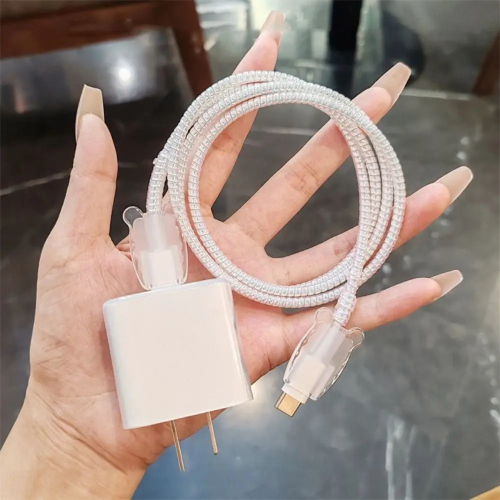 Протектор зарядного устройства 20 Вт милый резиновый защитный мультяшный простой