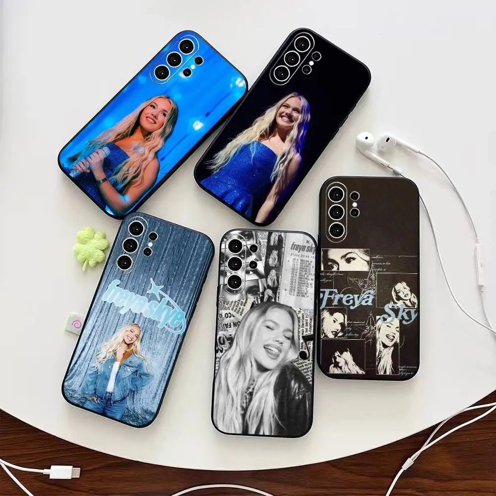 Фото Чехол для телефона F-Freya S-Skye Singer для Samsung S25, S24, S21, S22, S23, S30, Ultra, S20, Plus, FE, Note, 10, 9, 5G, черный №1