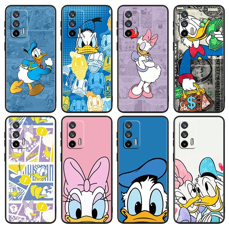 

Duck Donald Cartoon Phone Case For OPPO Realme Q5i Q5 Q3S 10 9i 8i 7i 6 5 Narzo 50i 50A 50 30 Pro Plus Black Cover