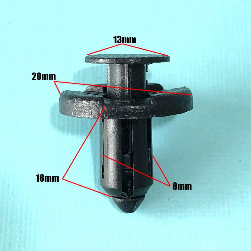 10 шт. 8 мм черные пластиковые автомобильные крепежные заклепки зажимы для Suzuki Swift SX4 Jimny Ignis Alto Samurai Baleno Grand Vitara
